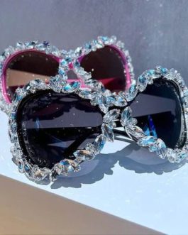 Diamond Oversized Punk Sunglasses