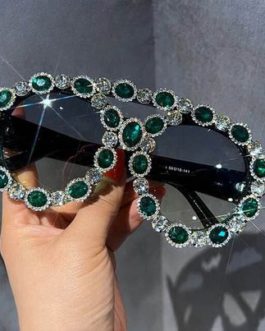 Oversized Vintage Luxury Gem Sunglasses