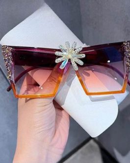 Luxury Cat Eye Vintage Crystal Sunglasses