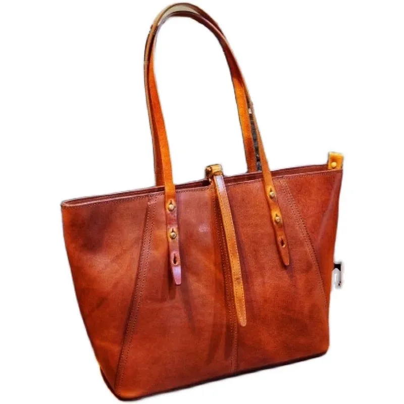 Niche Design Retro Luxury New Genuine Leather Handbags