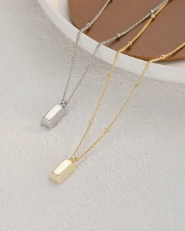 Pendant Jewelry Gift Fine Link Chain Metal Party Necklace