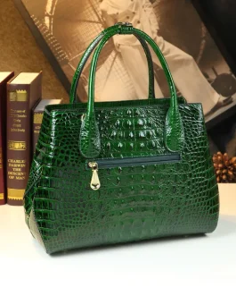 Crocodile Pattern Large Capacity Bag Genuine Leather Crossbody Handbags