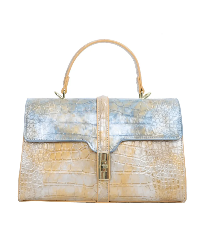 Crocodile Pattern Leather Handbags Shoulder Messenger Bag