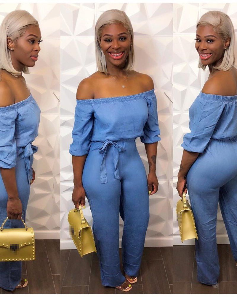 Clothes Bandage Rompers Summer Jumpsuits Loose