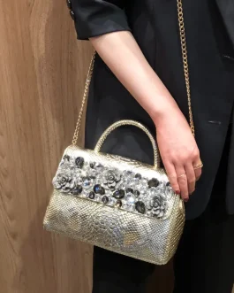 Handbags Small Leather Diamonds Shoulder Crossbody Bag