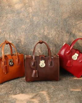 Tanning Leather Special-Interest Design One-Shoulder Crossboby Large Capacity Bag