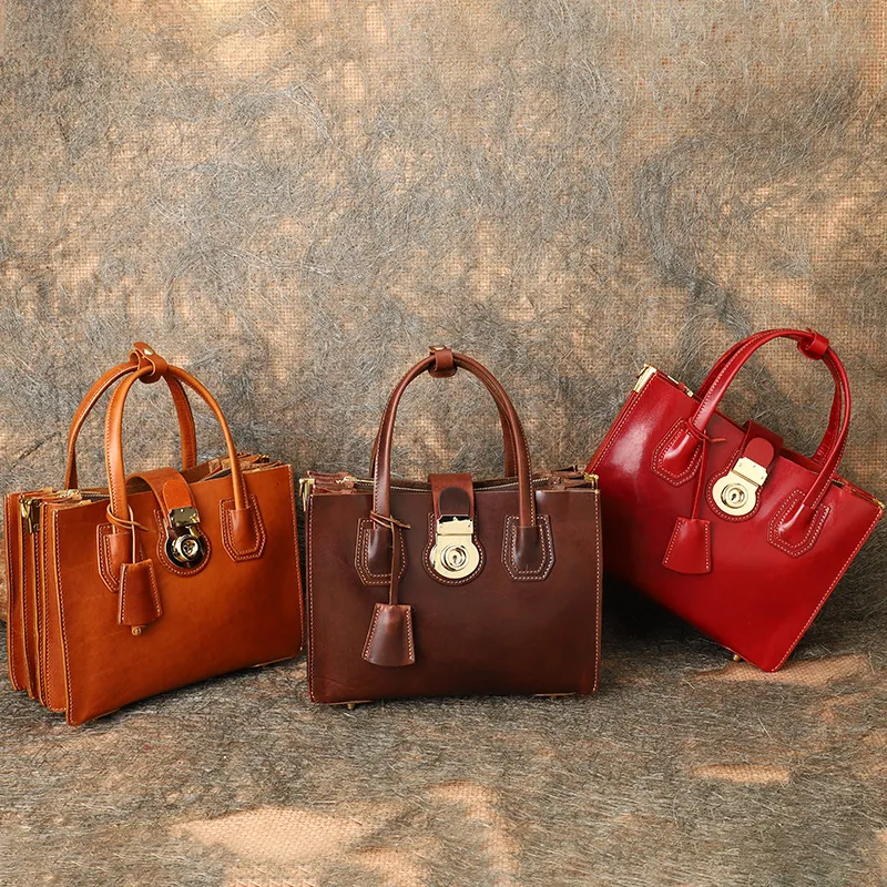 Tanning Leather Special-Interest Design One-Shoulder Crossboby Large Capacity Bag