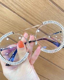 Luxury Round Clear lens Sunglasses