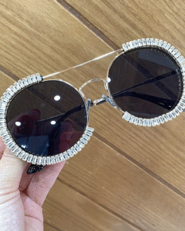 Luxury Round Clear lens Sunglasses