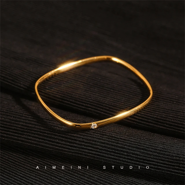 Titanium Steel Square Bracelet For Women