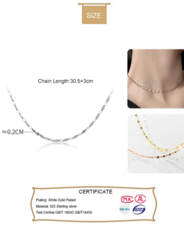 Fashion Twisted Slices Chain Choker Necklace for Women