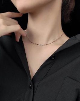 Fashion Twisted Slices Chain Choker Necklace for Women