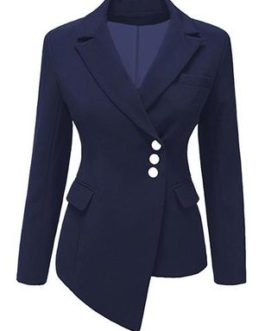 Women’s Lopsided Blazer Jacket – Suit Top