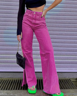 Rose Modern Straight Bottoms Jeans