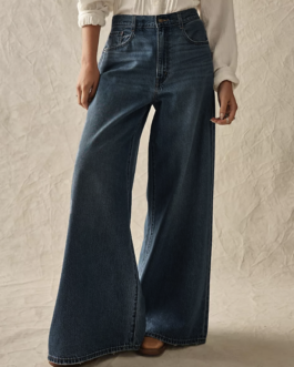 Straight Vintage High Rise Wide Leg Bottoms Jeans