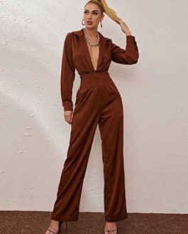 Two Piece Sets Long Sleeves Turndown Collar Outfit For Women