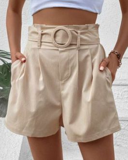 Women’s Shorts Casual Sash Bottoms