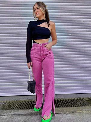 Woman's Jeans Modern Straight Bottoms