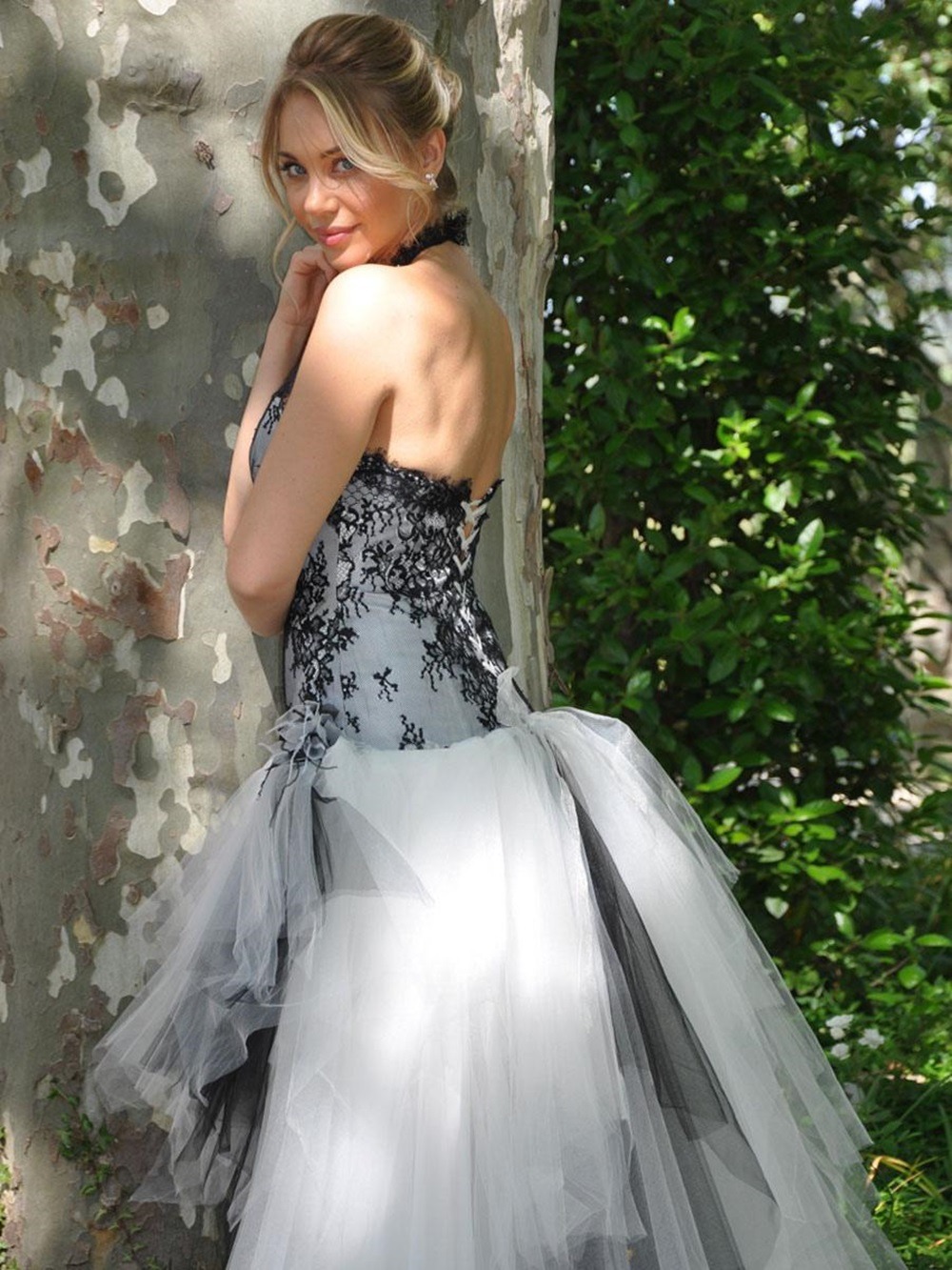 Black Wedding Dresses Sheath Sleeveless Lace With Train Bridal Gown ...