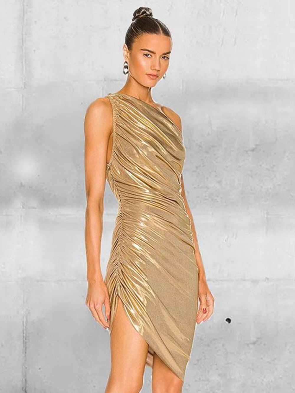 Gold semi 2025 formal dresses