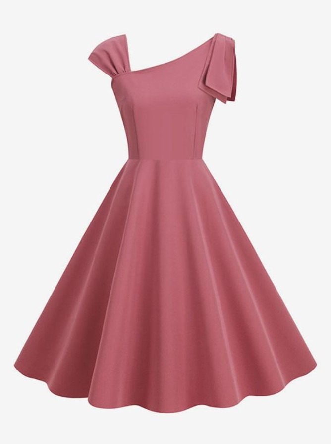 Retro Dress 1950s Audrey Hepburn Style Sleeveless Medium Rockabilly Dress