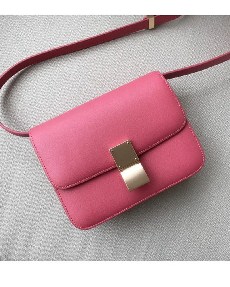 Hand-rubbed Cowskin High-end BOX Tofu Bag Small Square Moisture Bag