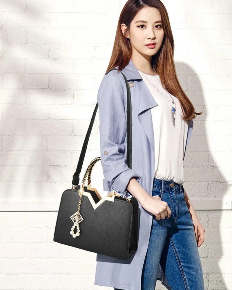 Famous Brand Leather Shoulder Phone Pocket Zipper Handbags