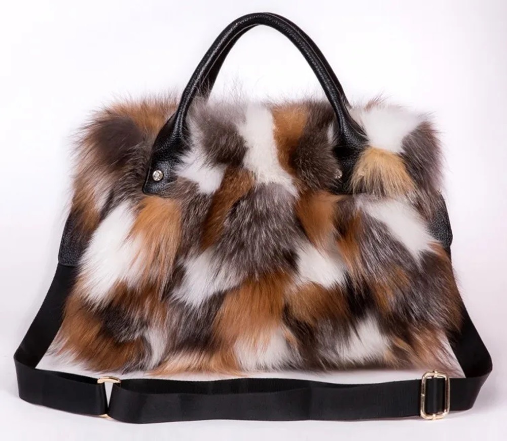 Gold Fox Fur Clutch, Fox Fur Bag - Etsy