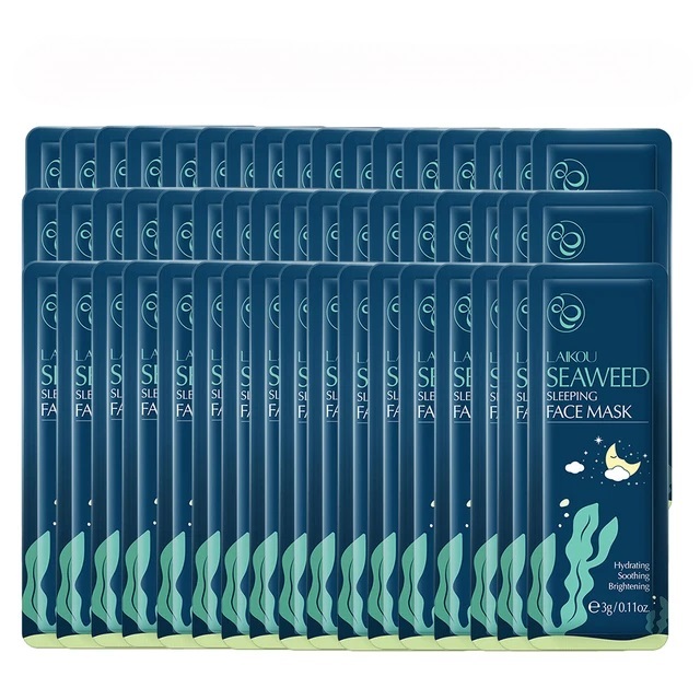 50pcs LAIKOU Sakura Moisturizing Sleeping Anti Wrinkle Night Facial Mask Packs Moisturize Anti-Aging Mask for Facecare