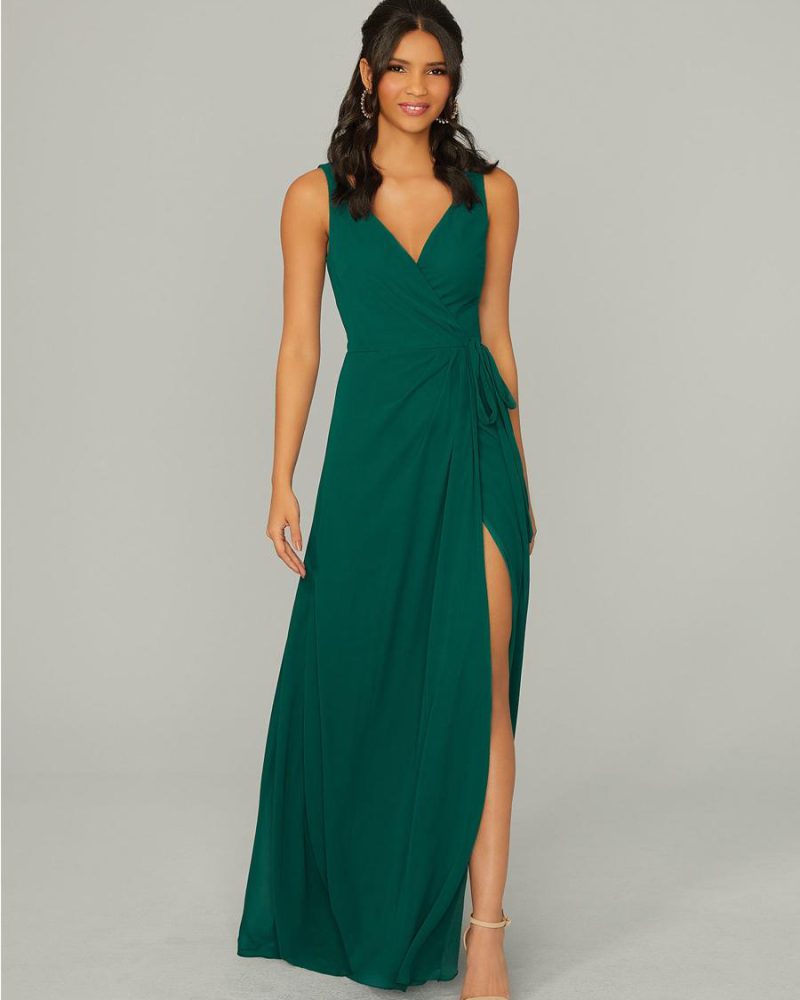 Bridesmaid Dresses Chiffon A-Line Floor-Length Prom Dress