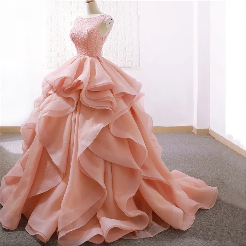 Sleeveless Vintage Wedding Dresses Beading Rushed Lace Up Bridal Wedding Gowns