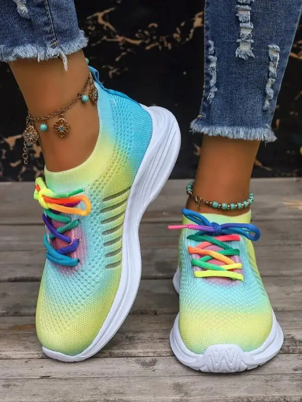 Chunky Women's Vulcanized Shoes Females Sneakers-Casual Shoes