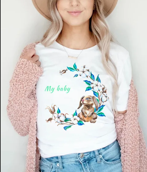 Contemporary Watercolor T-shirt - Female Summer Style