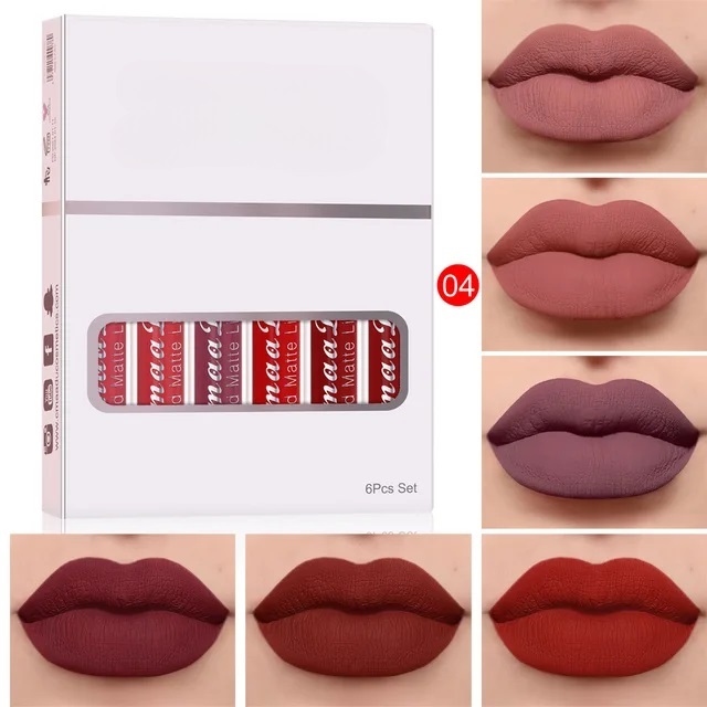 Couture Lips 6 Nude Matte Liquid Lipstick Waterproof Long-Lasting