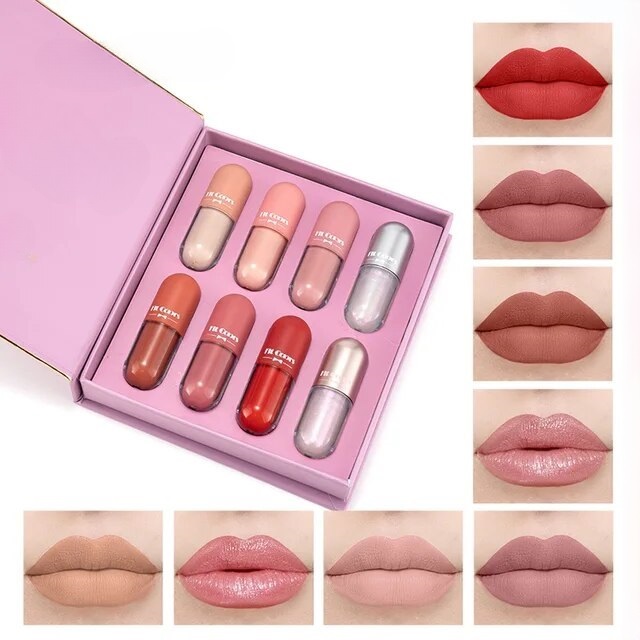 Elegant Charm Piece Matte Liquid Lipstick Collection Rich Pigment All-Day Wear