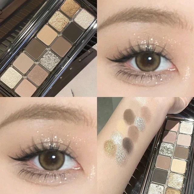 Glamour Glow Eyeshadow Palette Waterproof Shimmer Matte