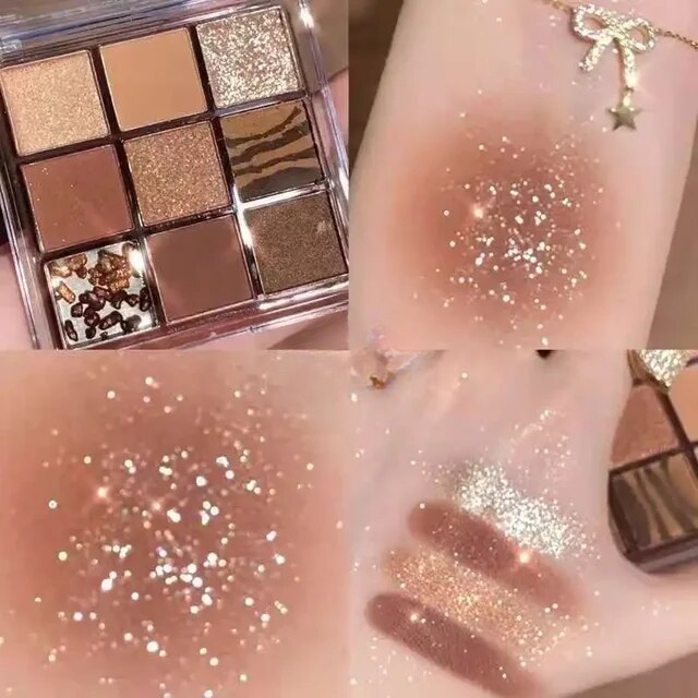 Elegant Pearl Eyeshadow Palette Luminous Matte Finishes