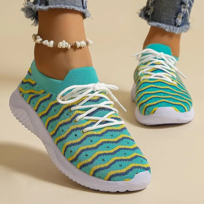 Lace Up Women's Vulcanize Summer Sneakers Round Toe Classic Sneaker