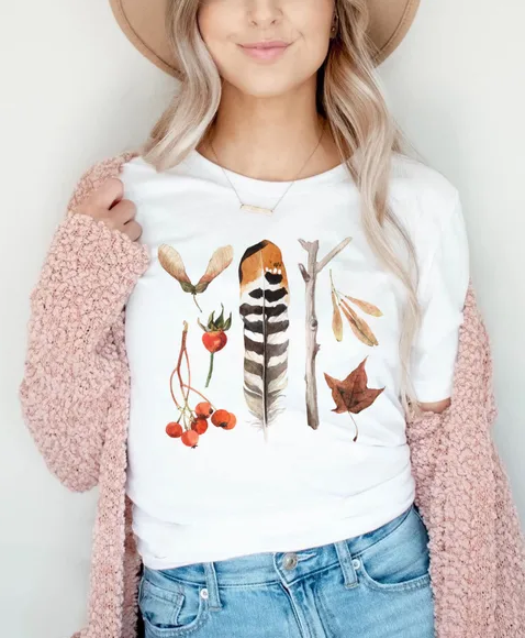 Ladies’ Casual Watercolor Print Tee - Classic Summer Fashion