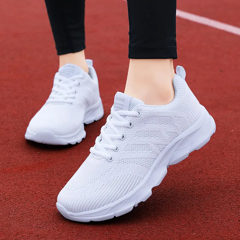 Lightweight Female Running Shoes Flexible Women Vulcanized Shoes