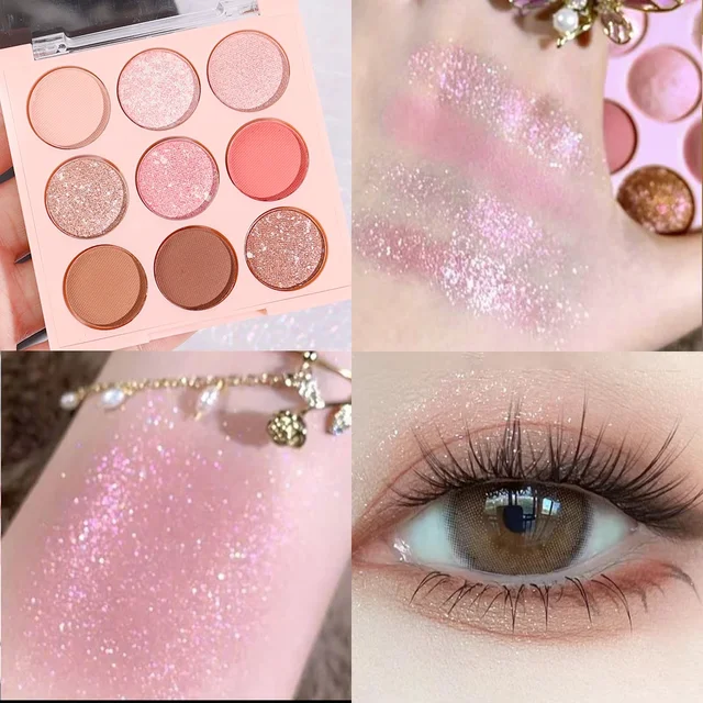 Luxurious Nine Color Eyeshadow Collection Long Lasting Waterproof Beauty