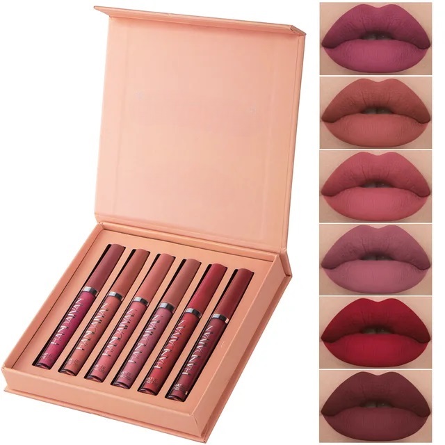 Professional Matte Lip Glaze Kit Long-Lasting Waterproof Elegance