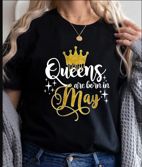 Sophisticated Birthday Queen Print Top - Perfect for Warm Weather