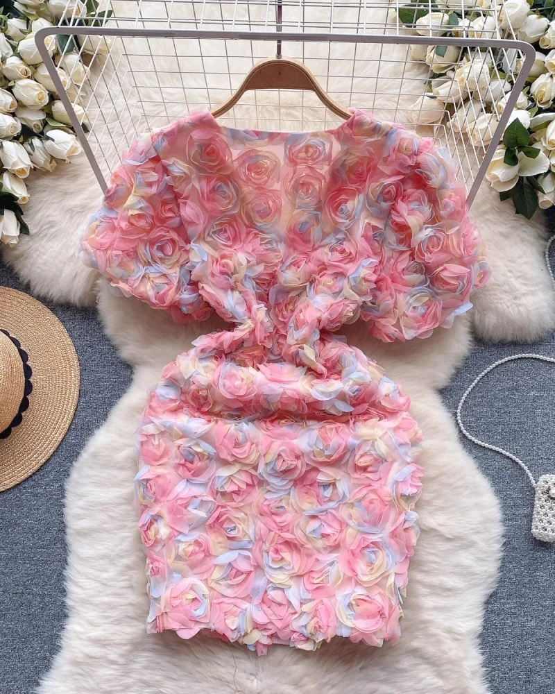 Sweetheart Collection V-Neck A-Line Dress with Floral Mesh Overlay