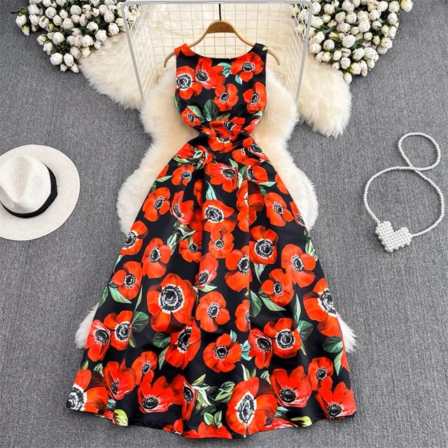 Timeless Chic Floral Print Dress - Ideal for Any Occasion