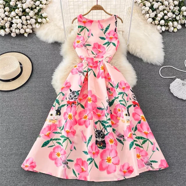 Versatile Sleeveless Floral Dress - A Must-Have for Every Season