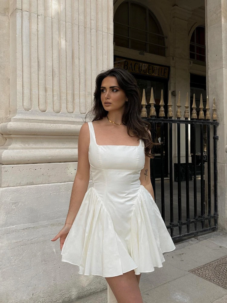 Big Bow Elegant Backless Dress Birthday Party Dresses Casual Holiday A Line Fluffy Clothing