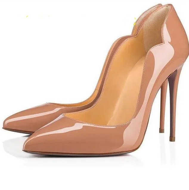 Blossom Button Elegance Pumps Leather Petalwork Professional Heels