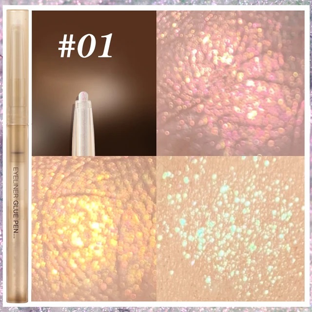 Chic Diamond Eyeliner with Glitter Shadow All Skin Types Long Lasting Formula