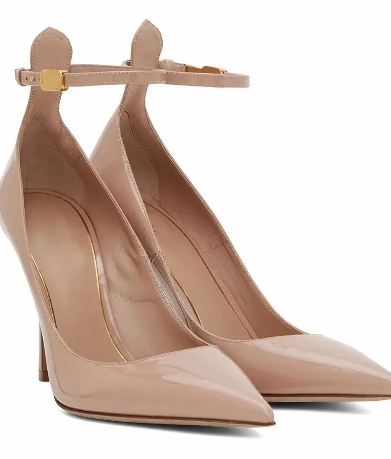 Eleganza Pointe - Leather Cut-Out Stilettos